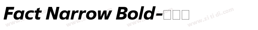Fact Narrow Bold字体转换
